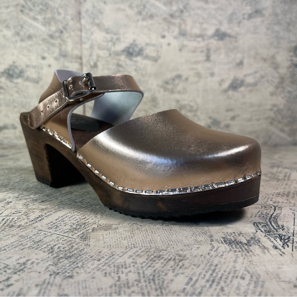 Lotta From Stockholm Swedish Clogs Highwood Mary Jane Style - Picture 2 of 12